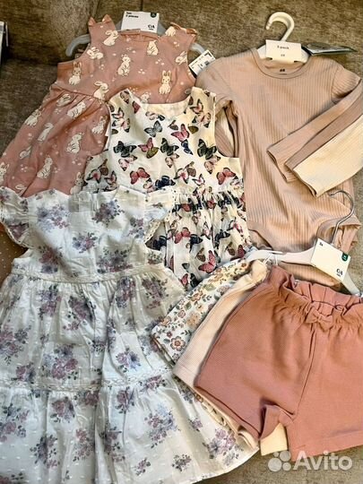 Фирменная одежда пакетом на девочку 80 новая