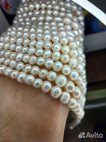 Белый жемчуг натуральный