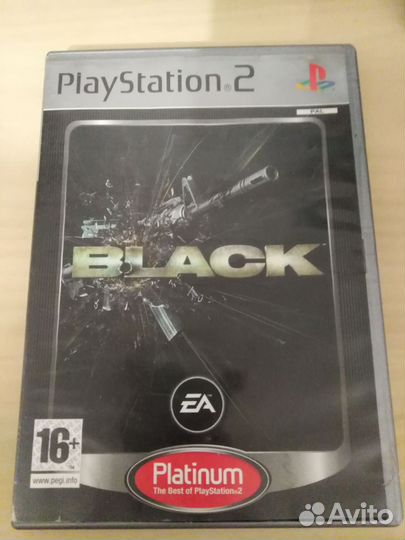 Диск PS2 лицензия black