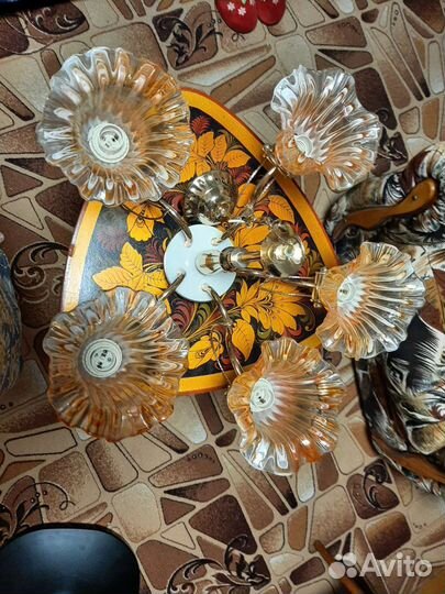 Люстра потолочная бу