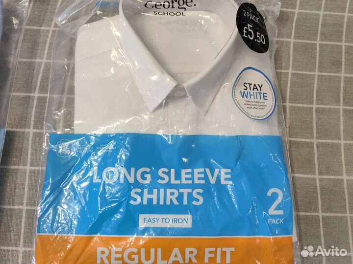Рубашка, новая,рост 146-152, с длинными рукавами