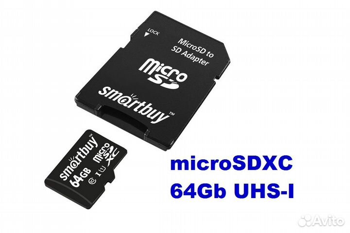 Карта памяти micro sd 64 gb