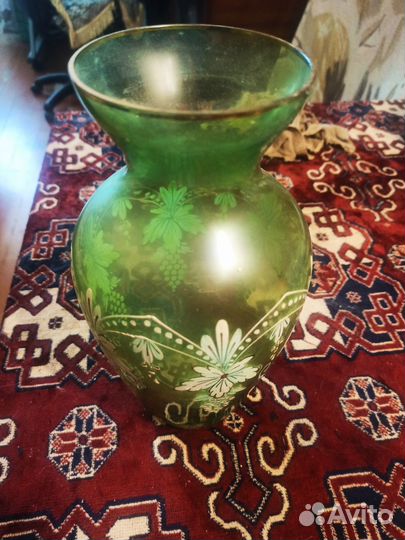 Ваза цветное стекло чехословакия