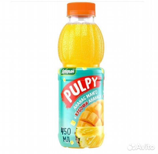 Напиток Pulpy Ананас-Манго 0,45л (опт)