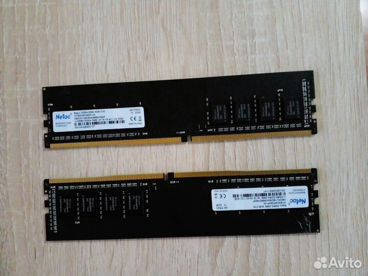 Оперативная память ddr4 8gb 2666 Netac