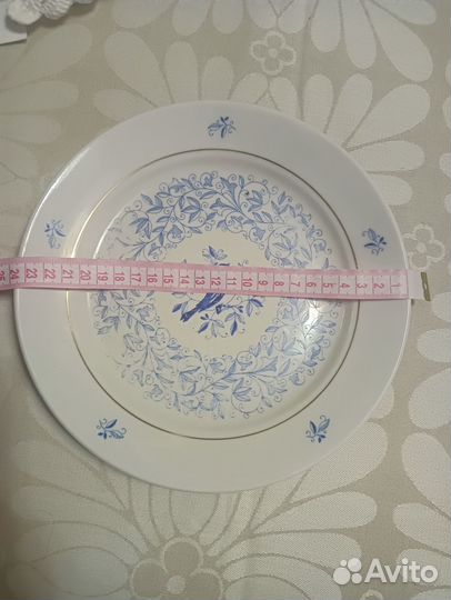 Тарелки Дулево птицы 24 см 1959 год