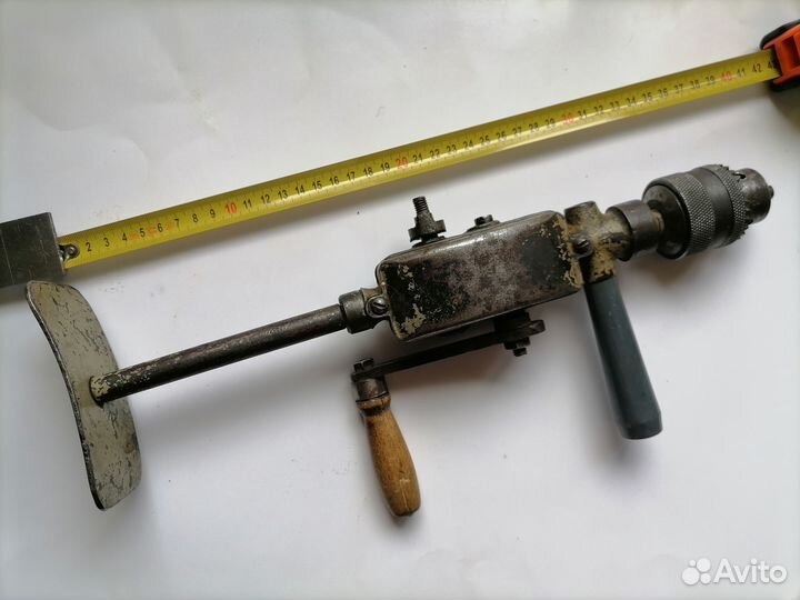 Дрель ручная СССР, очень старая, в коллекцию