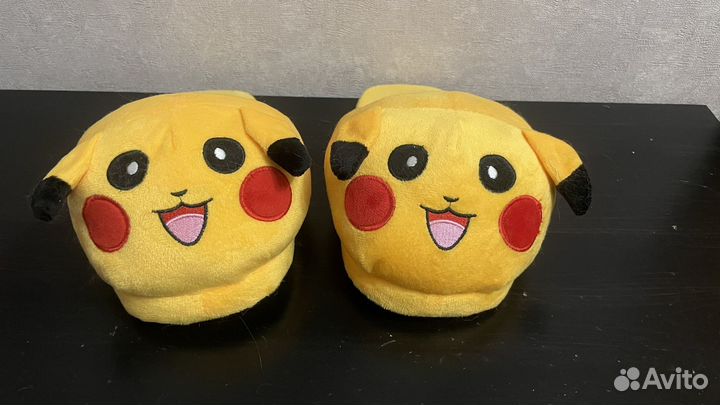 Подкралули тапочки пикачу детские