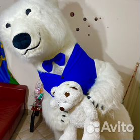 Медведь ростовая кукла из фетра для детей / 100 см