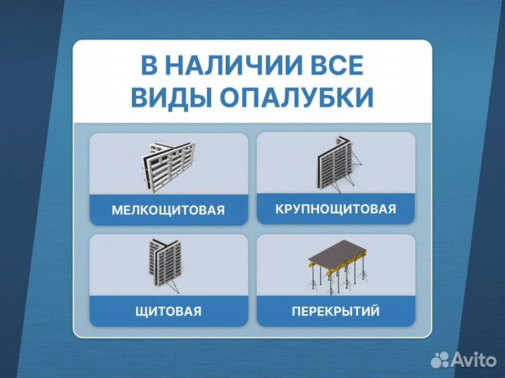 Аренда Продажа опалубки / Стеновая опалубка