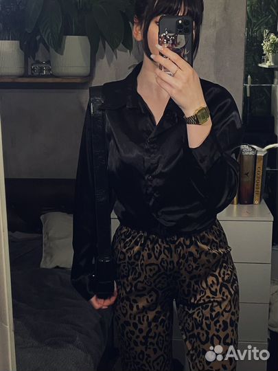 Леопардовые брюки женские