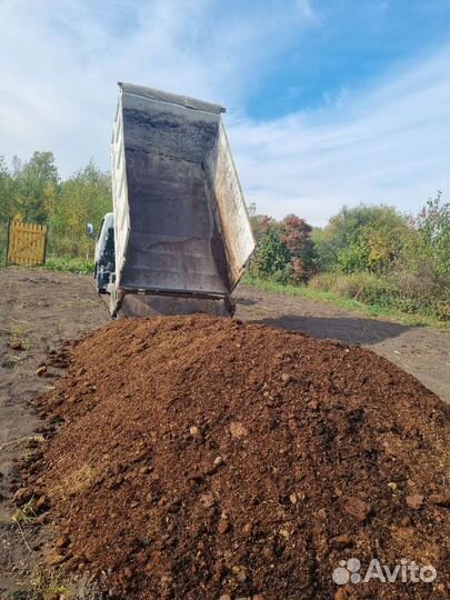 Конский навоз перегной