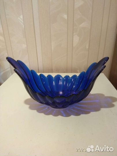 Ваза конфетница кобальт