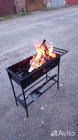 Мангал разборный 2 и 4 мм