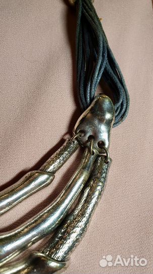 Винтажное украшение колье гранж лофт