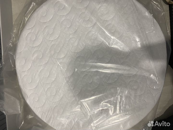 Новый круглый матрас в кроватку трансформер