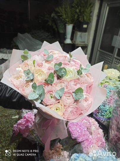 Ранункулюс букет, Цветы с Доставкой Ранункулюс