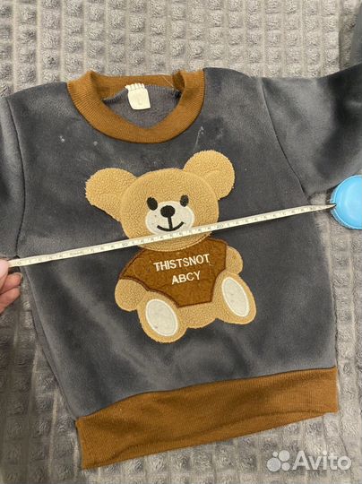 Костюм тройка с мишкой размер L бу