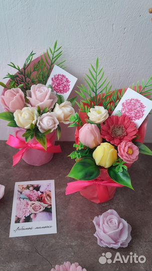 Букет цветов из мыла