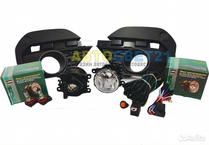 Полный комплект противотуманок Лада Ларгус FL 2021