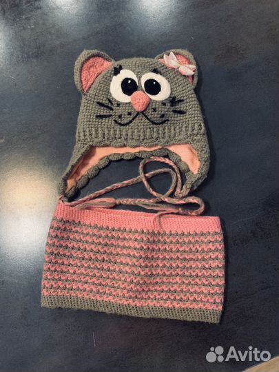 Комплект шапка, шарф