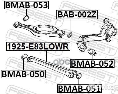 Сайлентблок рычага продольного BMW E36/E46 all