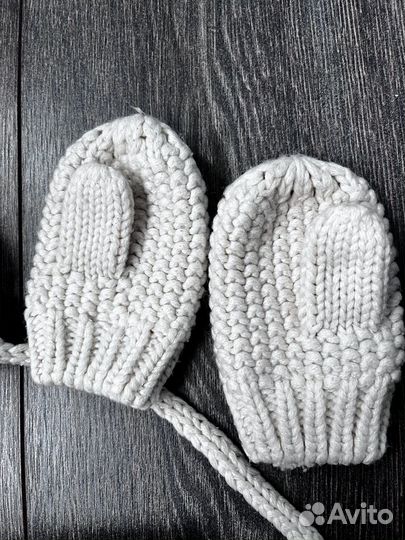 Комплект шапка, снуд и варежки