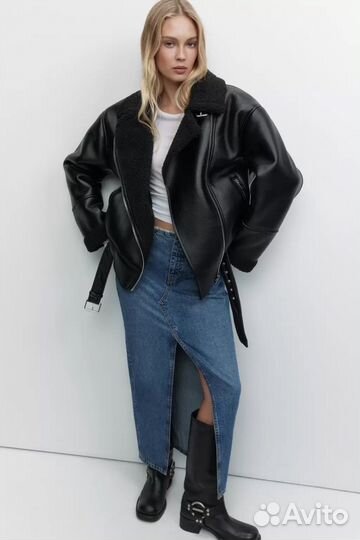 Дубленка-косуха женская