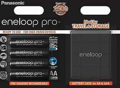 Аккумуляторы Panasonic Eneloop Pro AA 2450 mAh 4шт