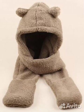 Теплая шапка с ушками