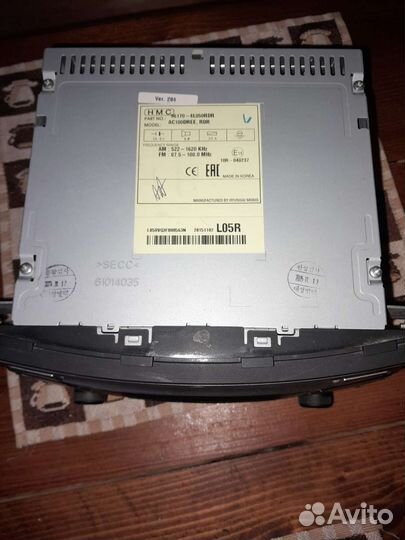 Штатная магнитола на hyundai solaris 1