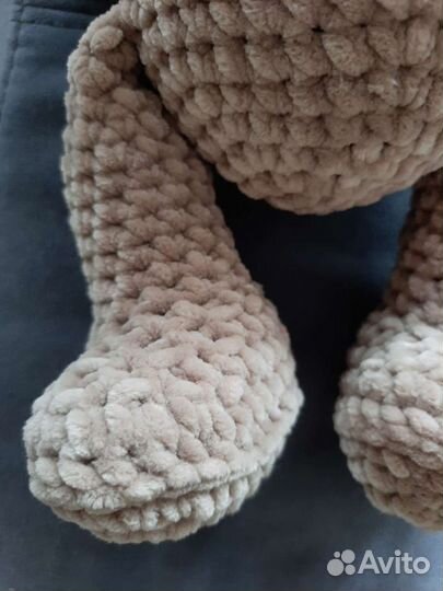 Плюшевый мишка вязаный медведь сплюшка сонная