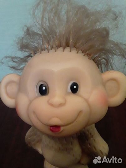 Игрушка СССР резиновая Обезьянка