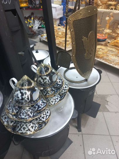 Самовар турецкий на дровах и углях