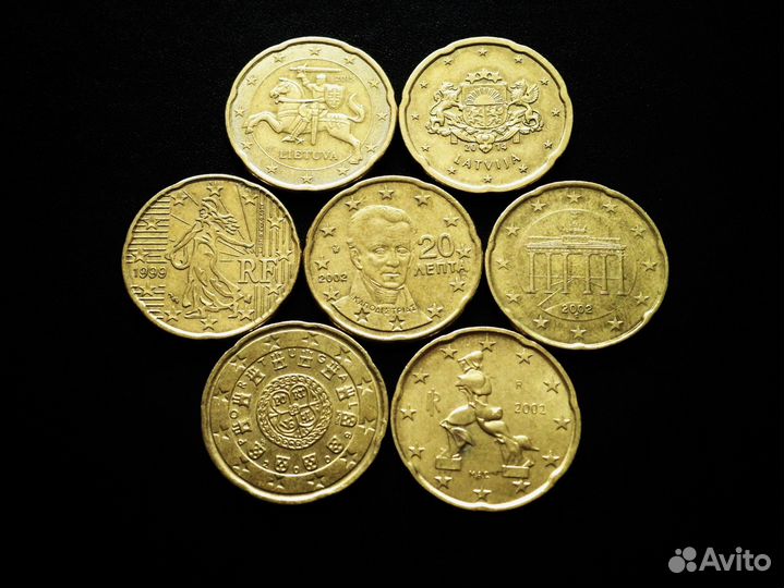 Монеты 20 евроцентов