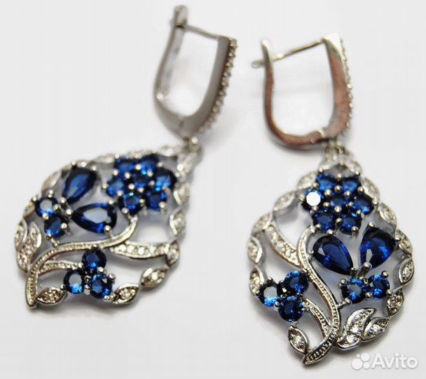 Серебряные серьги новые