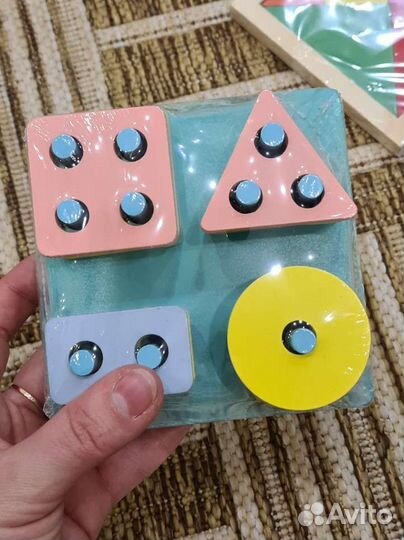 Деревянные игрушки монтесори