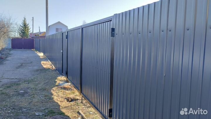 Заборы из профнастила