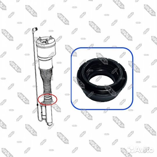 Уплотнительное кольцо заднее Mercedes w221