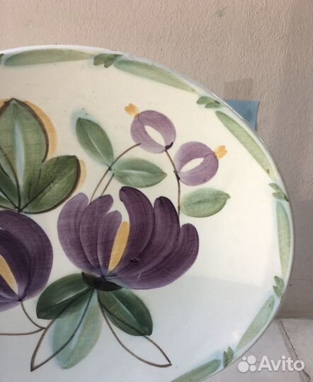 Блюдо-тарелка СССР живопьсь зик