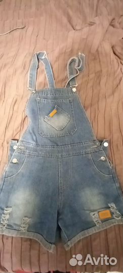 Джинсовый комбинезон для девочки