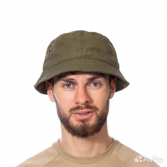 58253Панама с утяжкой, грета, олива