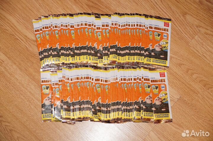 Карточки миньоны-набором,поштучно,запечатанные