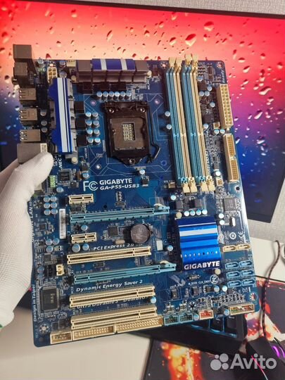Материнская плата Gigabyte p55 сокет 1156