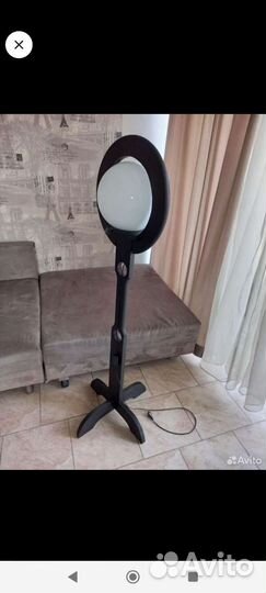 Торшер винтаж. Дерево