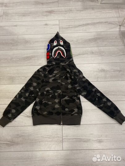 Zip hoodie Bape black