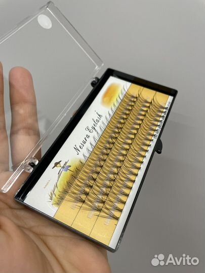 Накладные ресницы пучки 10D