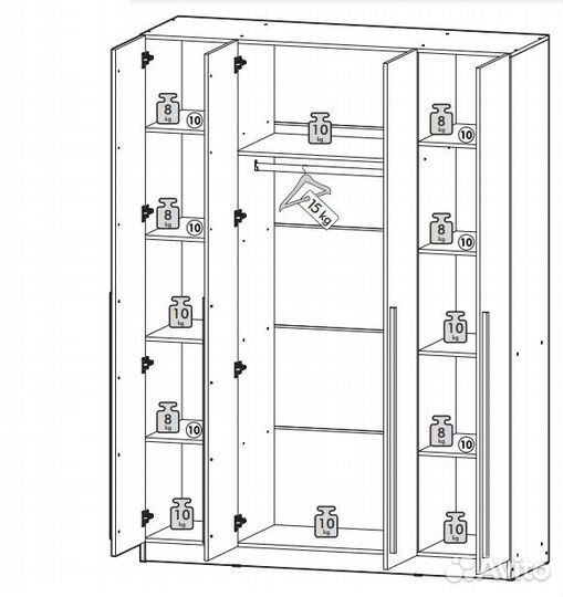 Шкаф распашной