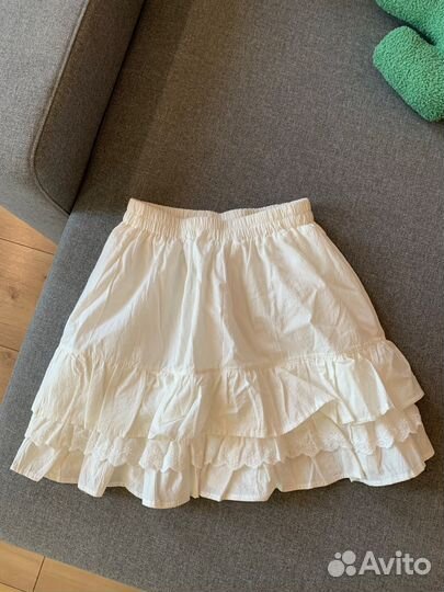 Юбка с воланами мини
