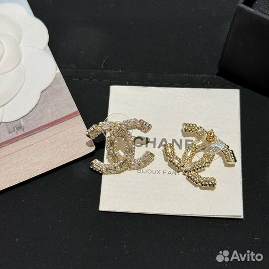 Серьги премиуи качества Chanel